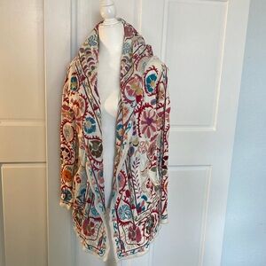 Johnny Was Multicolor Embroidered Fabric